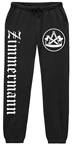 UGLYSHIRT Zimmermann Herren Jogginghose | Handwerker Beruf Dachdecker Hose | (L)