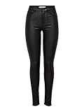 JDY Damen JDYNEWTHUNDER Coated HIGH SKN PNT NOOS Hose, Schwarz (Black), XL / 34