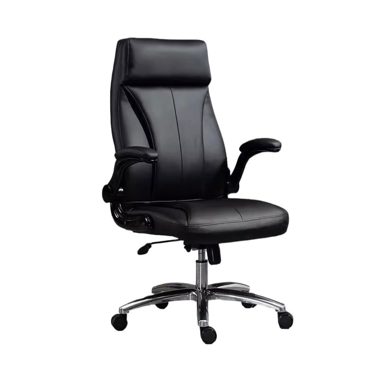 Zhaoj24-05 Bürostuhl Ergonomischer Executive-Bürostuhl, Verstellbarer Nickerchen-Computer-Drehstuhl, Business-Stuhl, Arbeitsstuhl mit hoher Rückenlehne Schreibtischstuhl(Schwarz)