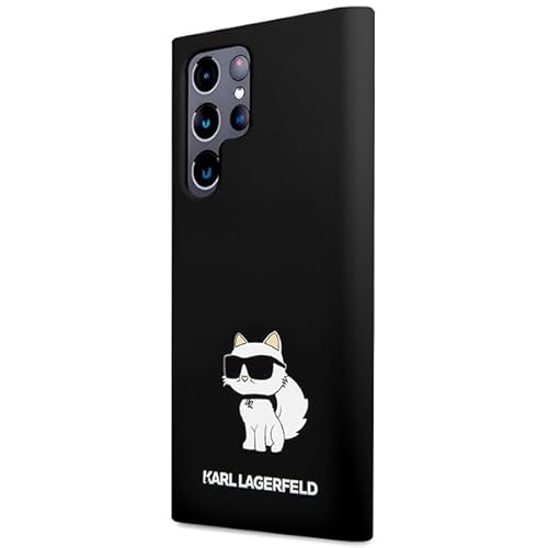 CG Mobile Karl Lagerfeld KLHCS24LSNCHBCK Hülle für S24 Ultra S928 hardcase Schwarz Silicone Choupette