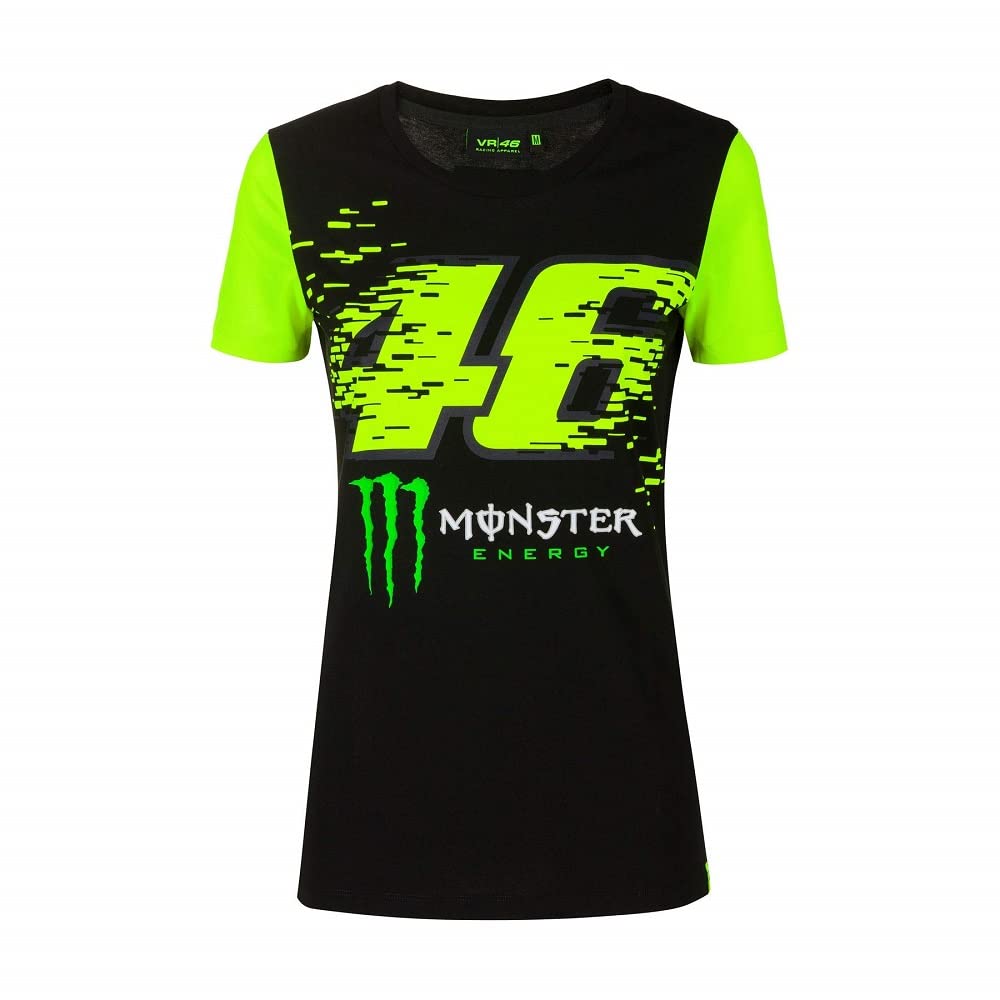 Valentino Rossi T-Shirt Monster Energy 46,XL,Schwarz,Frau