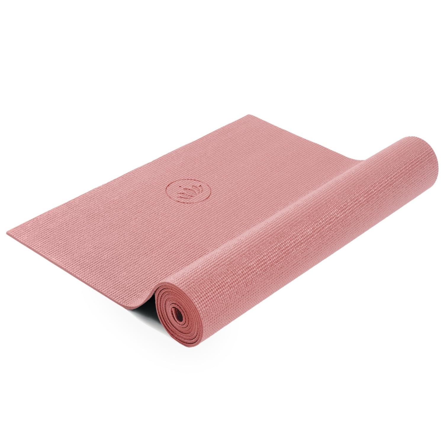 Lotuscrafts Yogamatte Mudra Studio XL [5mm Dicke] - Hautfreundlich & Schadstoffgeprüft - für Anfänger und Fortgeschrittene - Profi Matte für Yoga, Pilates, Sport und Training (Withered Rose)