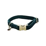 Kentucky Halsband Dog Collar 'Velvet' - Emerald, Größe:M