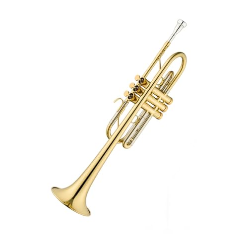 Standard Trompete Professionelle Performance-Band-Lack-Goldtrompete in C-Flachlack-Goldtrompete