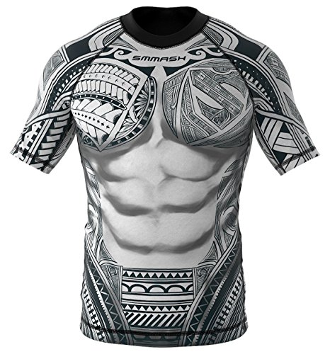 SMMASH Rashguard MAORI Kurzarm MMA BJJ UFC Kampfsport (M)