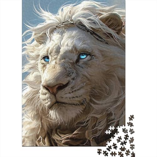 Nomadic Desert Lions Holzpuzzle, Puzzle für Erwachsene und Jugendliche, 1000 Teile, Puzzle für Erwachsene und Jugendliche, präzise geschnittenes 1000-teiliges Puzzle (Größe 75x50cm)