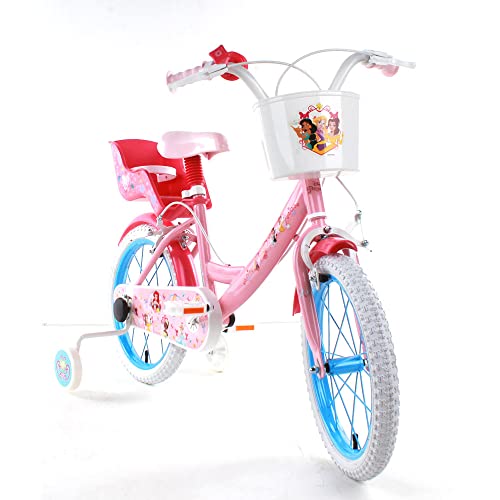 albri Unisex Kinder Kinderfahrrad 14 Zoll Prinzessin Princess, Rosa, pollici