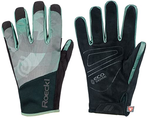 Roeckl Ramsau Winter Fahrrad Handschuhe grün/blau 2022: Größe: 7.5