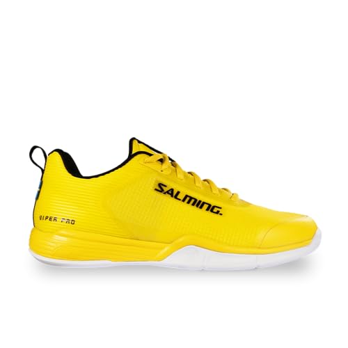 Salming Viper Pro Indoor Handballschuhe Hallenschuhe Sportschuhe gelb/schwarz/weiß 1234060-0901 (EU Schuhgrößensystem, Erwachsene, Numerisch, M, 46)