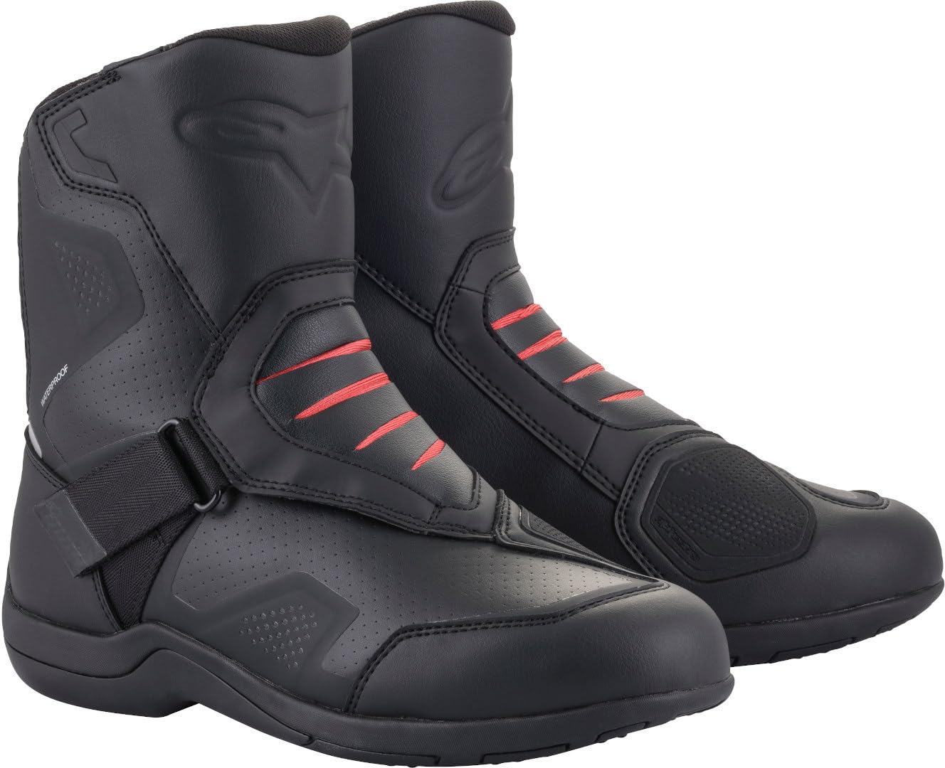 Alpinestars Ridge V2 Wasserdichte Motorradstiefel (Black,41)