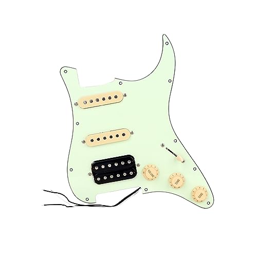 Grünes Einzelnes SSH-geladenes Vorverdrahtetes Gitarren-Schlagbrett-Humbucker-Tonabnehmer-Set Für E-Gitarre