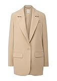 QS Damen 2140895 Blazer, beige 8170, 46