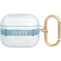 GUESS Cover Strap Blue, für Apple AirPods 3, GUA3HHTSB (GUA3HHTSB)