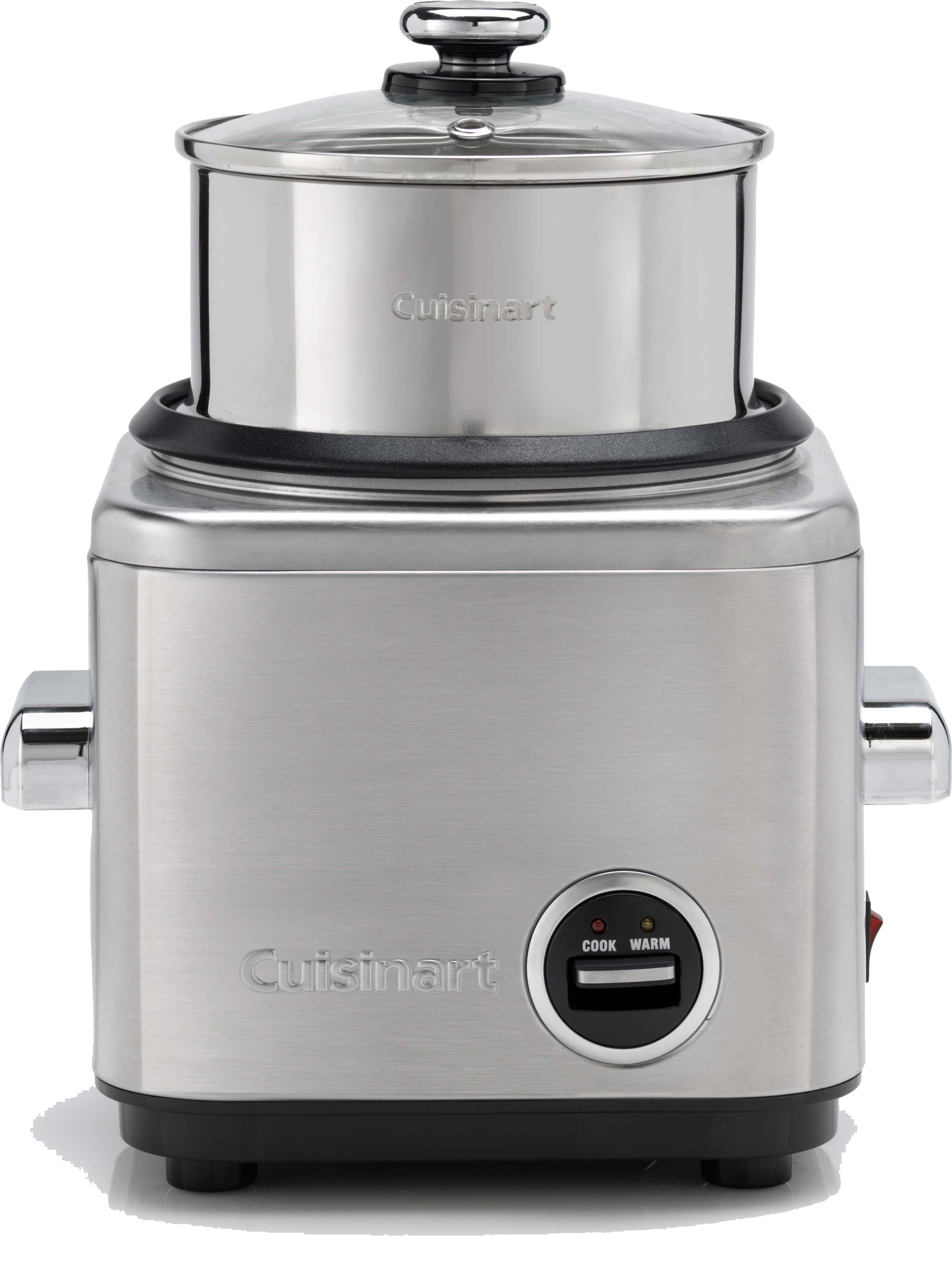 Cuisinart CRC800E Reiskocher (700 watt, für 12 Portionen, 1 Liter) metallic