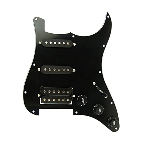 Geladenes Gitarren-Pickguard E-Gitarren-Pickup-Montageschaltung Ssh Schutzplatte Voller Set Geeignet Für SQ/St. (Color : 3)