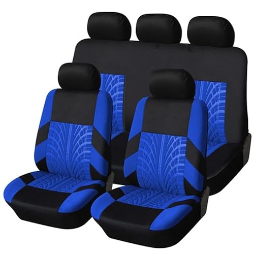 FUJIUM Sitzbezüge Auto Set für Ford Ecosport 2018-2023, Fit Komplettset Autositzschoner, Autositzbezüge Set, Auto-Zubehör Innenraum, Auto-Schonbezüge,C/Blue