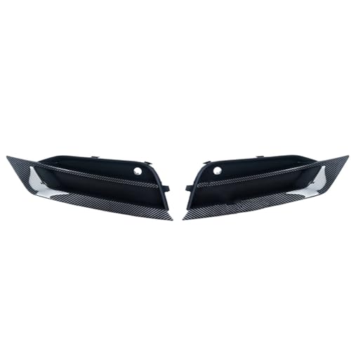 Frontgrills Für Volvo S90 V90 2016-2019 Auto, 1 Paar Frontgrillabdeckung Im Carbon-Stil, Schwarz, 31425447 31425446 Front Bumper Grille(Carbon Style)