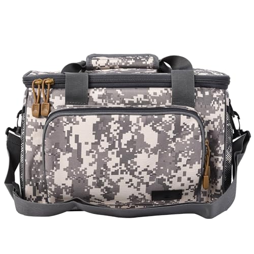 Uitndvyte Multifunktionale Angelausrüstung, Crossbody-Tasche, einzelne Schultertasche, große Kapazität, wasserabweisend, Angelködertasche, a