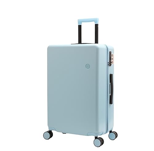 Habrur Rollkoffer Koffer Trolley Koffer Mit Rollen, Absturzsicheres, Verschleißfestes Gepäck, 20/24-Zoll-Koffer, Leicht Koffer Gepäck Reisekoffer (Color : Blu, Size : 24in)