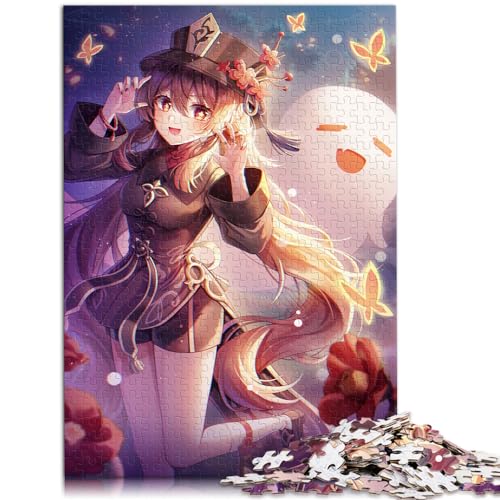 Puzzlespiele Genshin Impact 1000-teiliges Puzzlespiel Holzpuzzlespielzeug Puzzles Lernspiele Stressabbau-Puzzles 1000 Teile (50 x 75 cm)