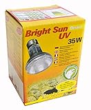 Lucky Reptile Bright Sun UV Desert - 35 W Metalldampflampe für E27 Fassungen - Terrarium Lampe mit Tageslichtspektrum - Wärmelampe mit UVA & UVB Strahlung - UV-Lampe für Wüstenreptilien,1 Stück