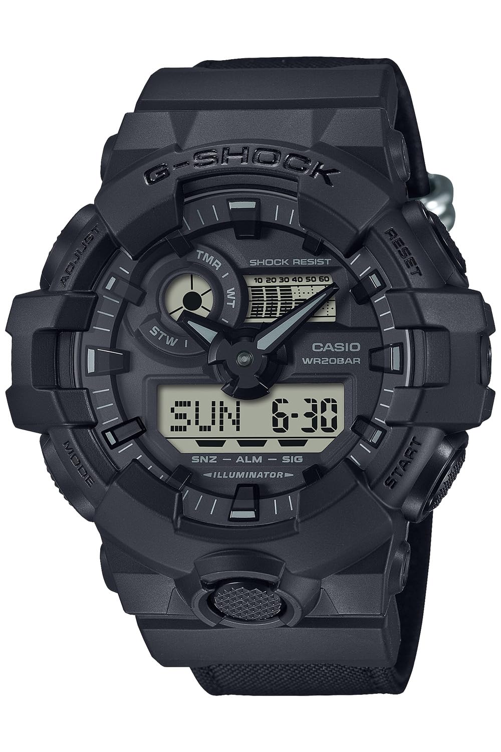 Casio G-Shock GA-700BCE-1AJF [G-Shock Utility Black-Serie], Schwarz, Modern