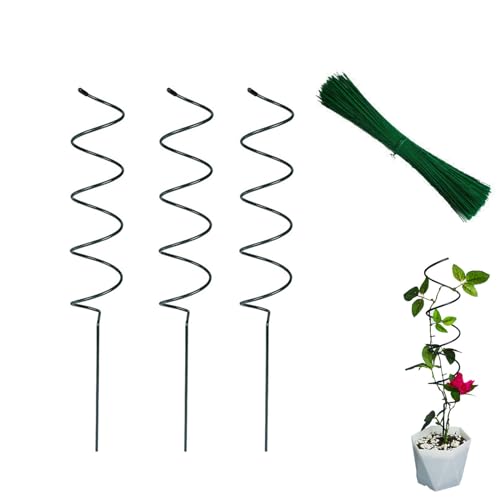 Tomato Twist Stake, Twisted Tomato Stakes, Tomato Stakes Spiral, Plant Supports Spiral Tomato Cages, Twist Tomato Stakes and Supports, Plant Supports Stakes Spiral Tomato Stakes (3 pcs)