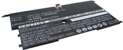 MicroBattery 44.4Wh Lenovo Laptop Battery Li-Pol 14.8V 3000mAh, MBXLE-BA0169 (Li-Pol 14.8V 3000mAh Black, 20A7, 20A8, ThinkPad X1 Carbon 14)