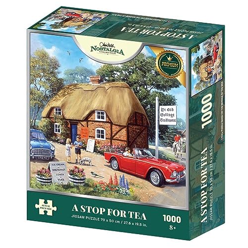 Kevin Walsh K33003 Nostalgie A Stop for Tea Puzzle, 1000 Teile