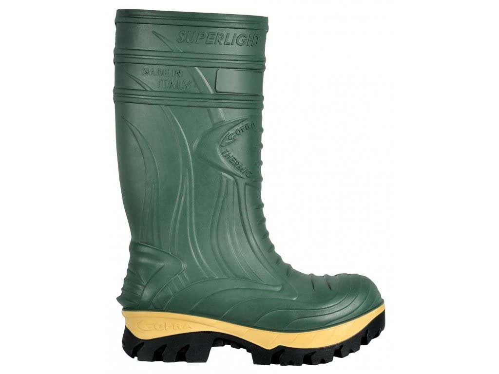 Cofra 00040-012.W43 THERMIC D.GREEN S5 MET Sicherheitsstiefel, Grün/Schwarz, Größe 43