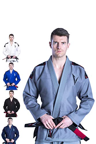 VECTOR SPORTS BJJ Gi Brazilian Jiu Jitsu Gi mit Bonus Weißer Gürtel Ripstop Hose für