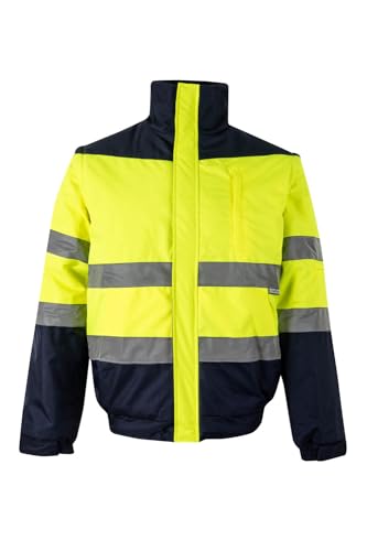 Velilla 161 - Signaljacke (Größe L) Farbe marineblau und gelb fluoreszierend