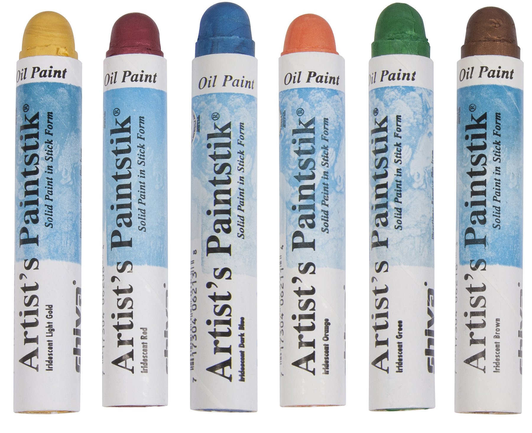 Jack Richeson Shiva Öl Paintstik, irisierendes Primär Farben, Set von 6