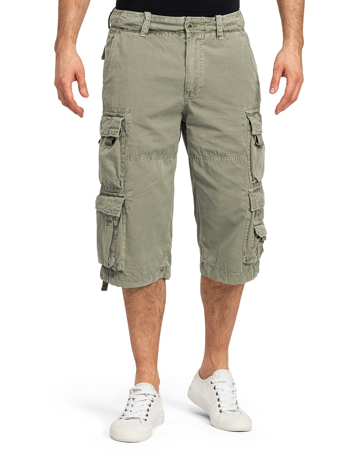 Jet Lag Herren Cargo Shorts FW-011, Größe:W33, Farbe:Cement