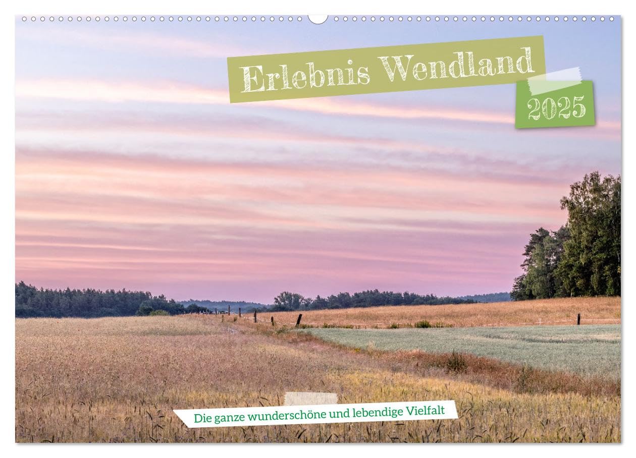 Erlebnis Wendland (Wandkalender 2025 DIN A2 quer), CALVENDO Monatskalender