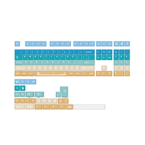 Retro-Tastenkappen, 138 Tasten, Farbstoff-Sublimation, Farbtastenkappen, hohe Härte und Wärme-Sublimation, Tastenkappe