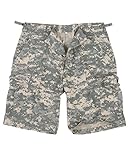 Mil-Tec US Bermuda-Shorts aus Ripstop-Gewebe, vorgewaschen, Woodland, ACU digital, XXL