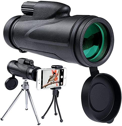 Monokulares 25X50-Teleskop-Monokular BAK4, tragbares Nachtsichtgerät mit schwacher Lichtstärke, Aluminiumlegierung, HD-Breitband, grüner Film