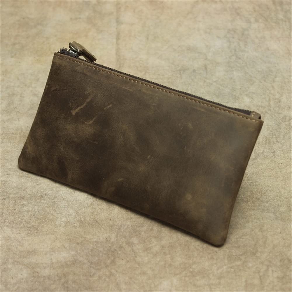 YIHANSS 1 Stück handgefertigte lässige Herren-Geldbörse, lang, große Kapazität, Clutch, schmale Geldbörse, Kartenhalter (Farbe: G, Größe: 19 x 1 x 10 cm)