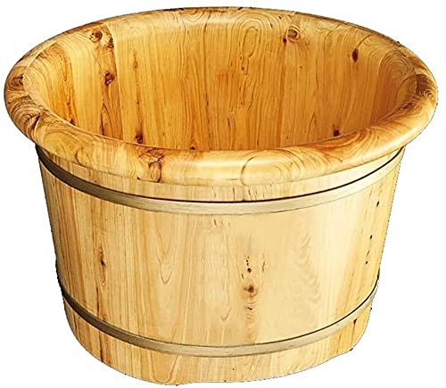 Fußbadewanne aus Holz, Geschenk für den Haushalt, Fußbadewanne, Fußbadewanne aus Holz, Fußbad, Fußbadewanne aus Zypressenholz, glatte und zarte Pediküre-Fässer, Pediküre-Schüssel, Spa-Massage zum