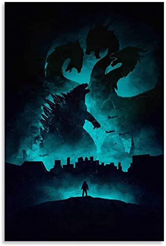 DIY Erwachsene Und Kinder Diamant Malerei Painting Kits Vollbohrer Godzilla Anime und Picture Modern 5d Strass Bild Kristall Kunsthandwerk 11.8"x15.7"(30x40cm) Kein Rahmen