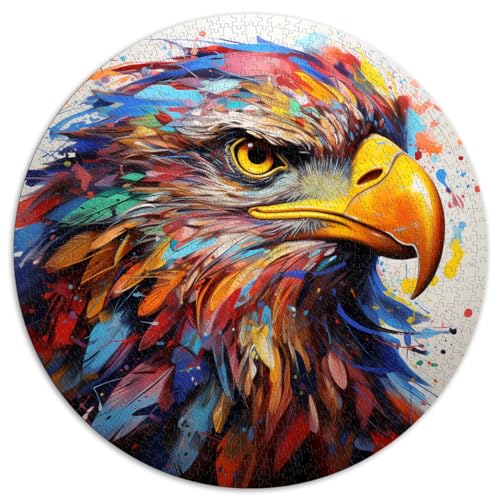 Puzzles Geschenke Spielzeug Ölgemälde Adler 1000 Teile Puzzle 67,5x67,5cm Familienpuzzles für Spaß bei Aktivitäten zu Hause, Geburtstagsgeschenk, Reisegeschenke,