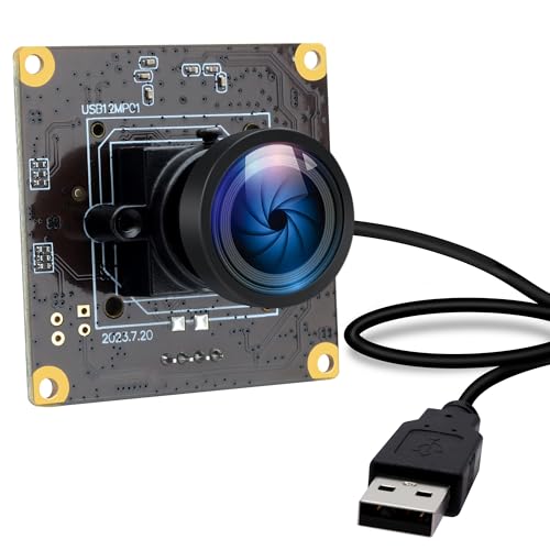 120fps USB-Kameramodul 12MP Hochgeschwindigkeits Golfschwung USB-Kamera 4K USB Kamera 110 Grad verzerrungsfreies industrielles Objektiv Sicherheitskamera Plug and Play für Windows Mac OS Jetson Nano