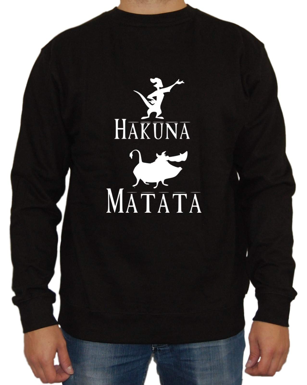 Artshirt Factory Hakuna Matata Sweater M1, Farbe: Schwarz, Größe: XL