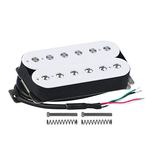 ZENGXUE Alnico 5 Humbucker Gitarre Pickup White Bridge Pickup Oder Bridge Pickup Für Gibson Humbucker Tonabnehmer Set (Color : 1pcs Neck)