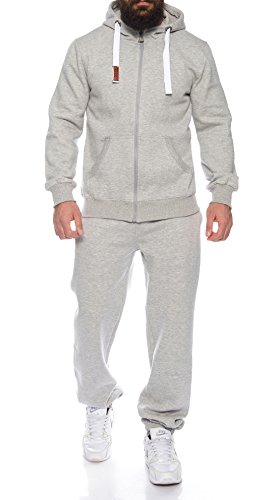 Finchman Finchsuit 1 Herren Jogging Anzug Trainingsanzug Sportanzug FMJS135, Gray, M