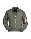 Mil-Tec Herren Ma1 Jacke, Oliv, XXL