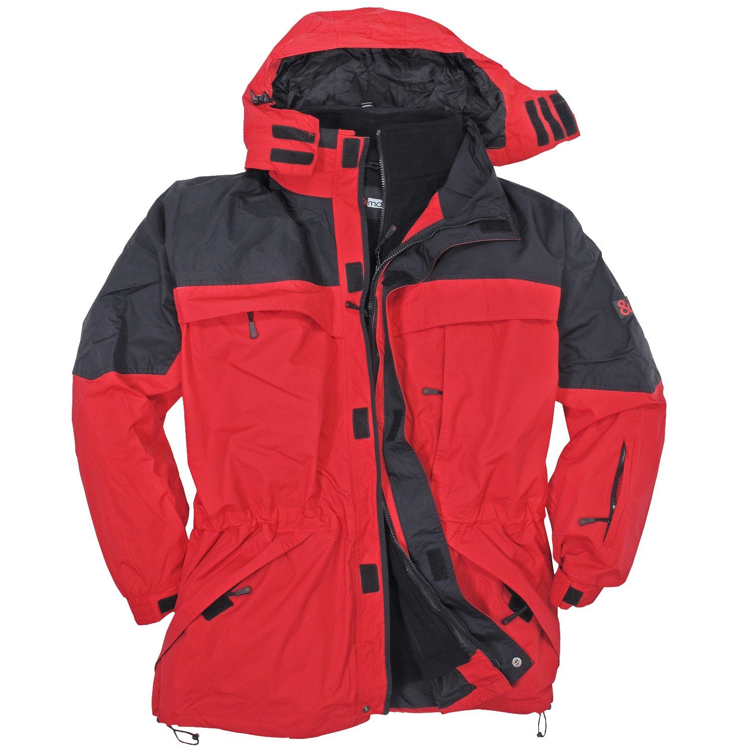 3in1 Jacke Davos von Marc&Mark in Übergröße bis 10XL rot, Größe:3XL