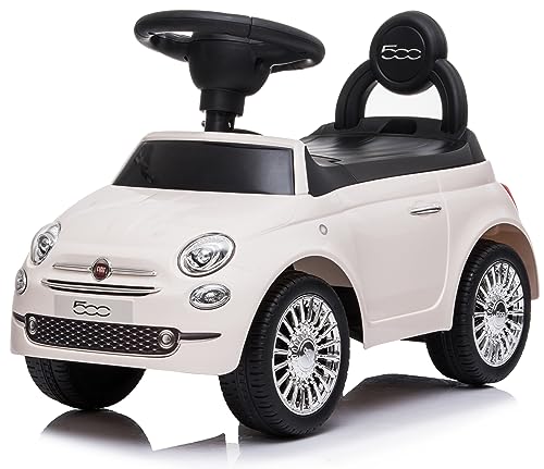 Rutschauto ab 1 Jahr, bobbycar, kinderauto, Baby Auto, lauflernhilfe mit Hupe und Motorengeräuschen (Weiß)