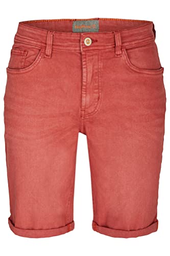 Hattric - Herren 5-Pocket Bermuda, (698835-7230), Farbe:rot (50), Größe:W34